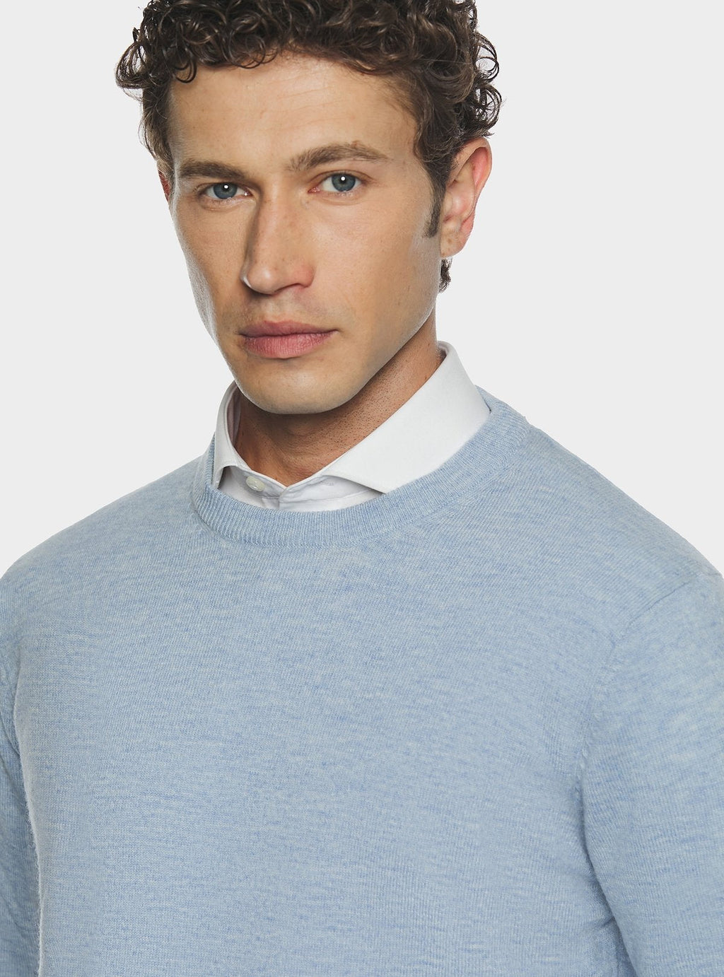 Pull col rond en laine cachemire