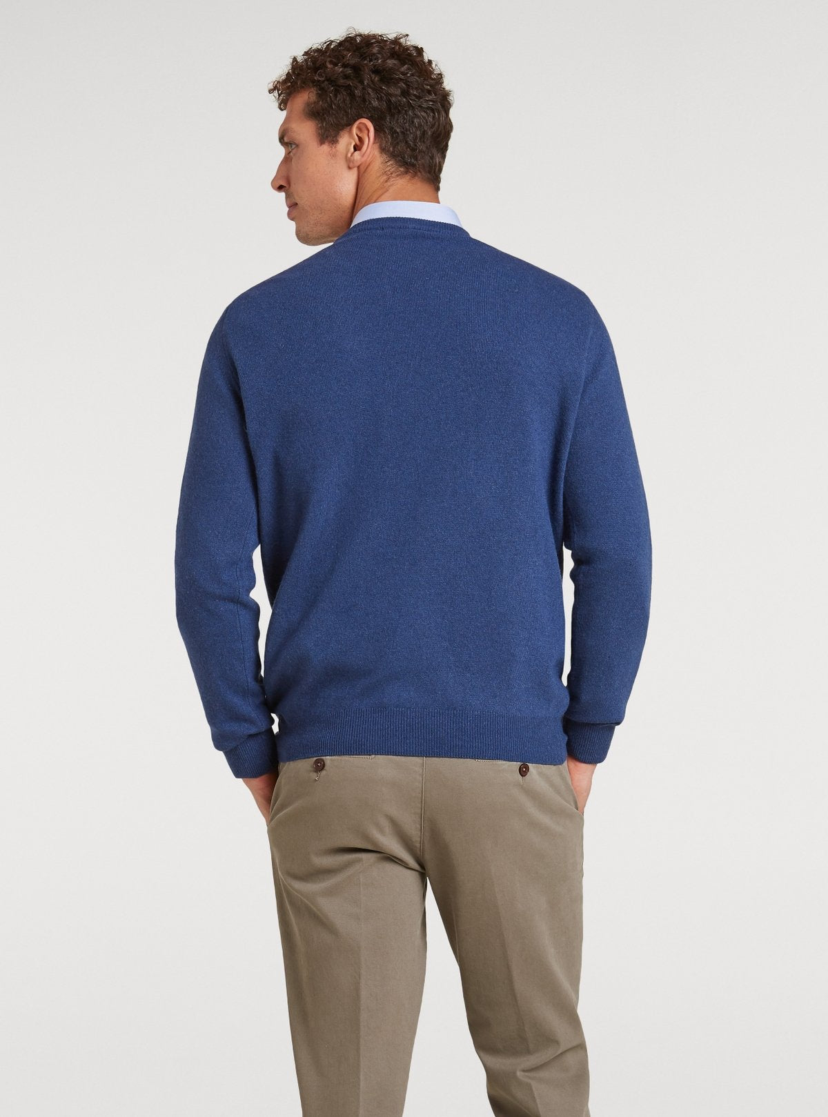 Pull col rond en laine cachemire