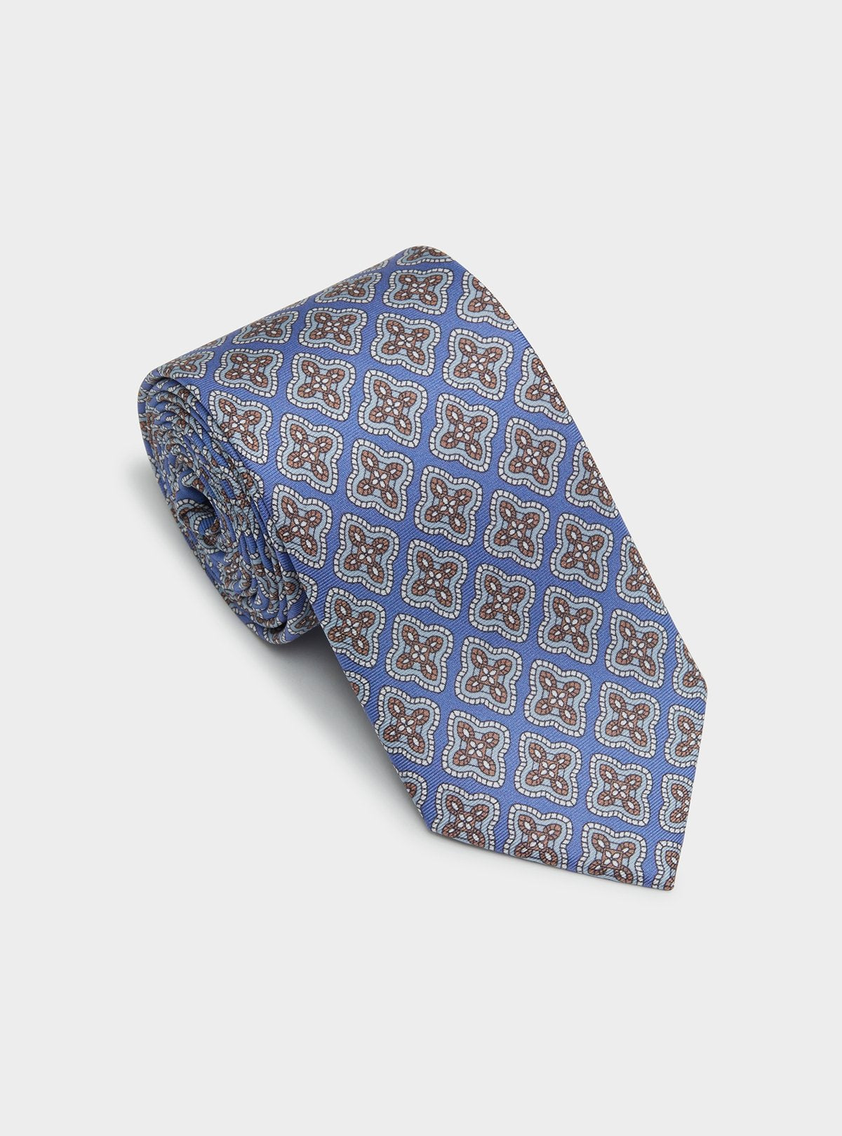 Cravate à motifs 100% soie
