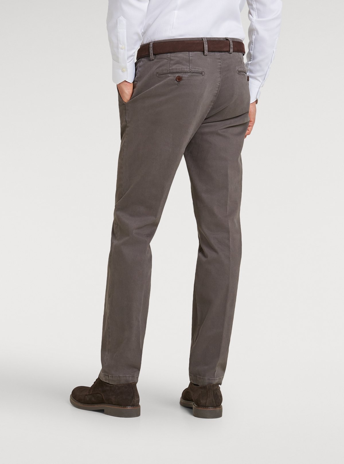 Pantalon chino en coton avec poche américaine