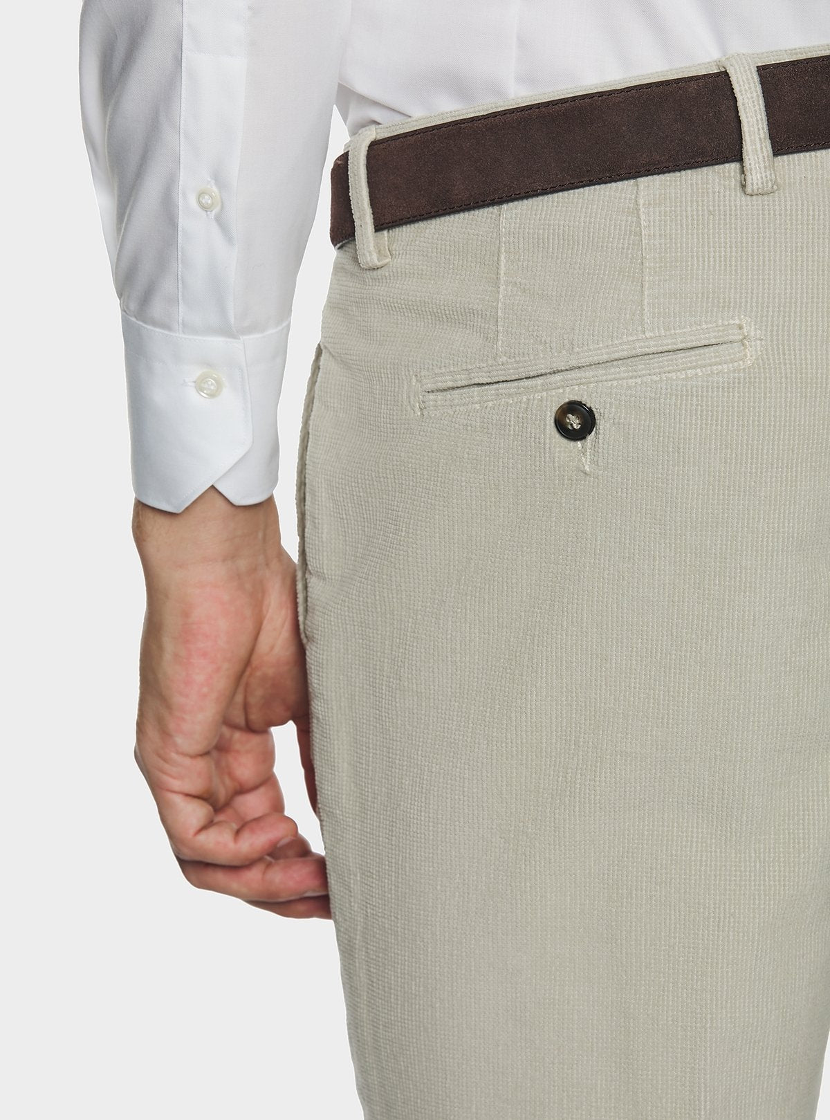 Chino en velours côtelé