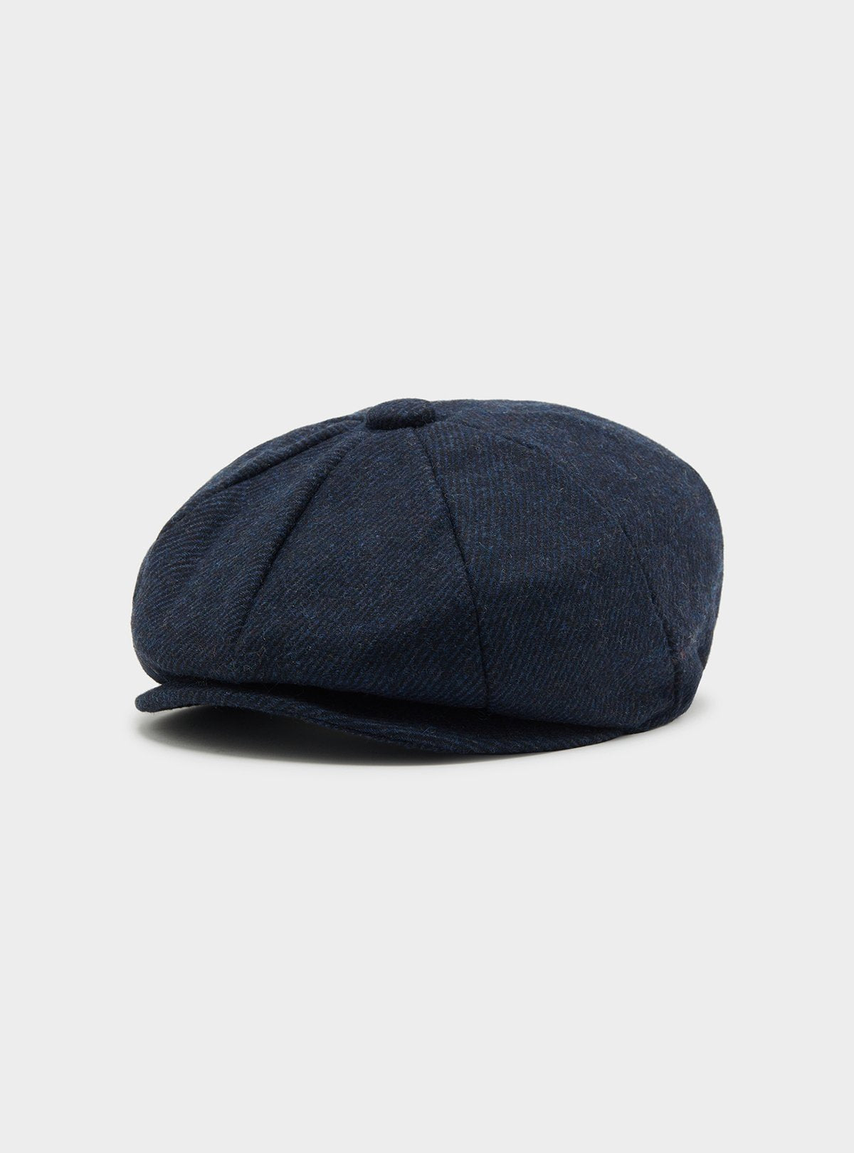 Casquette en laine Motif diagonal