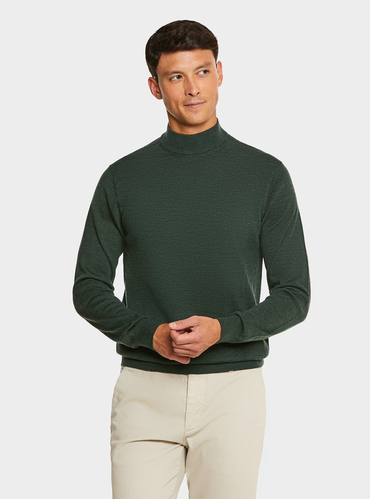 Pull col roulé en pure laine mérinos