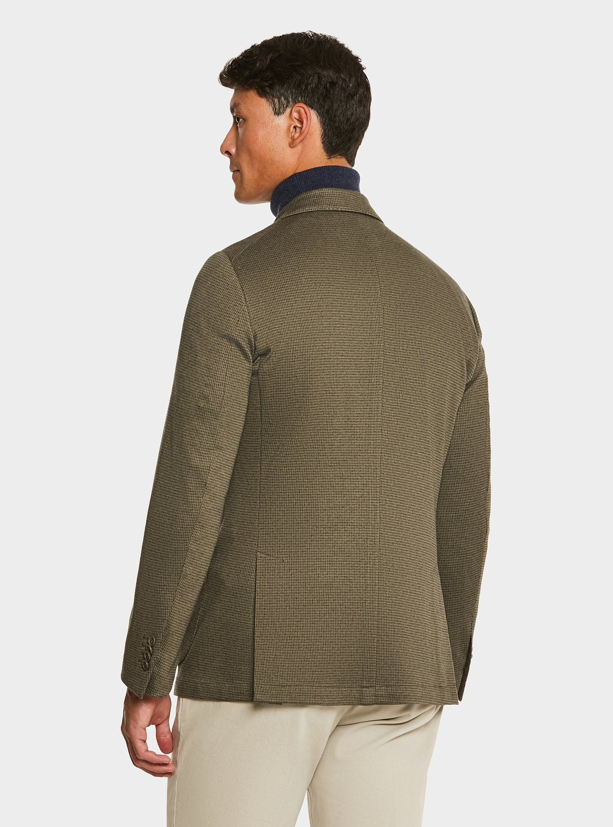 Veste pied-de-poule à simple boutonnage