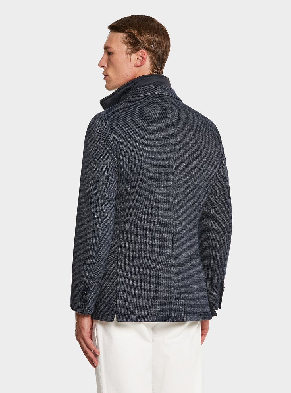 Veste pied-de-poule avec plastron
