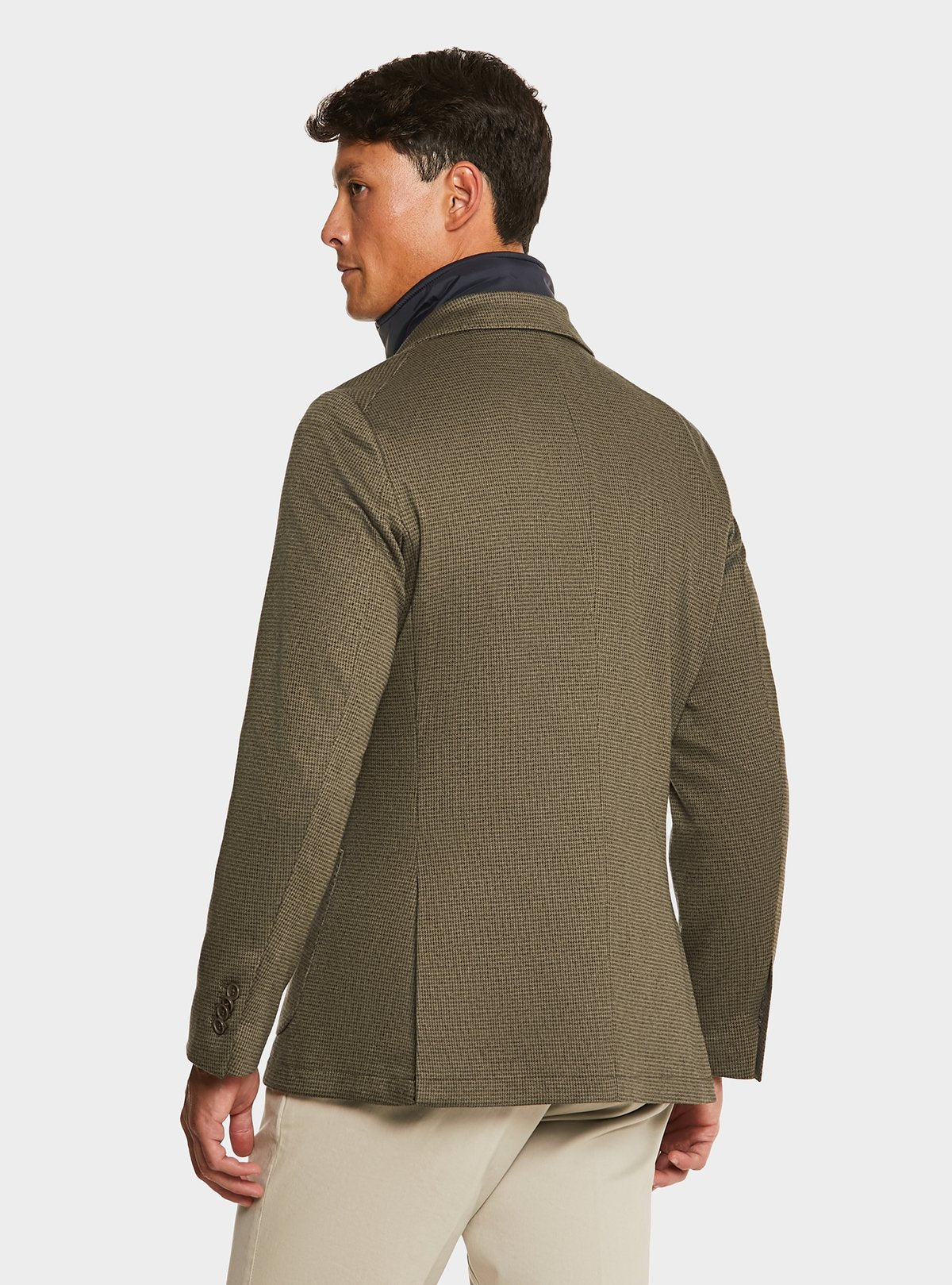 Veste pied-de-poule avec plastron
