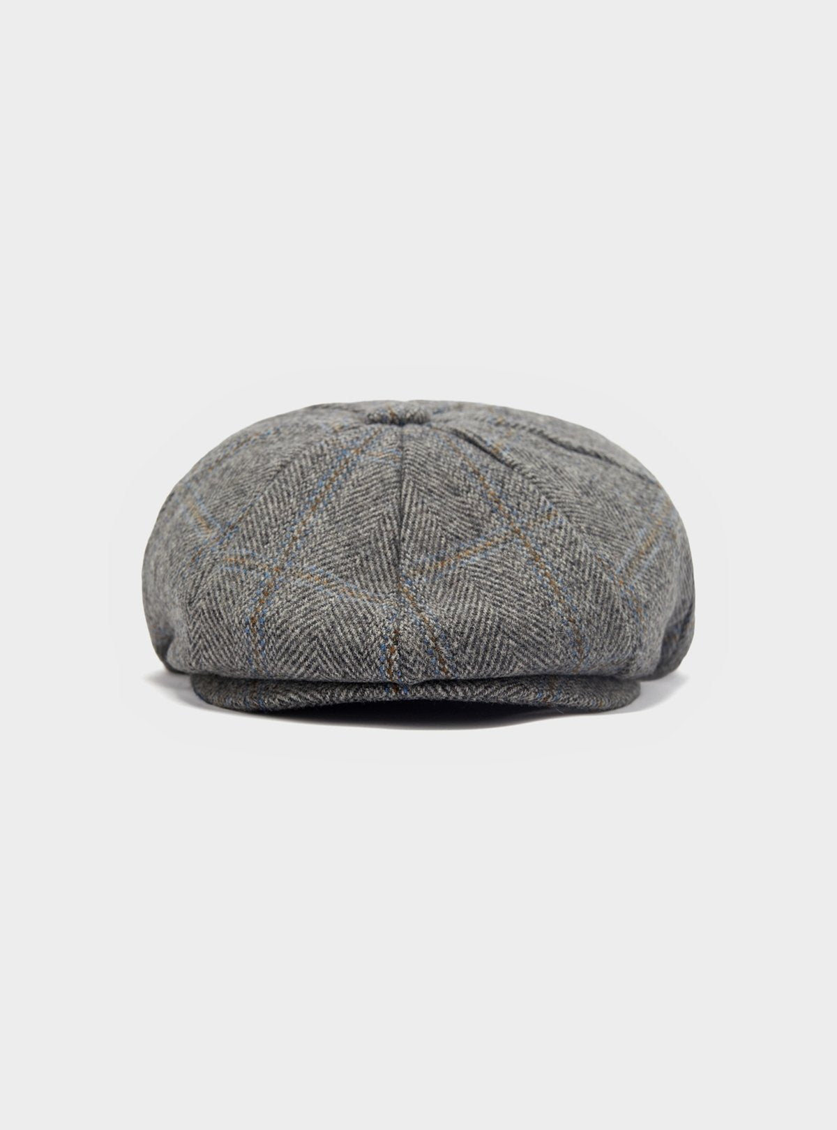 Casquette en laine à carreaux