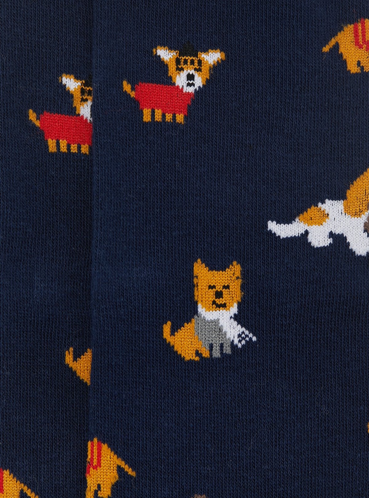 Chaussette à motif chien
