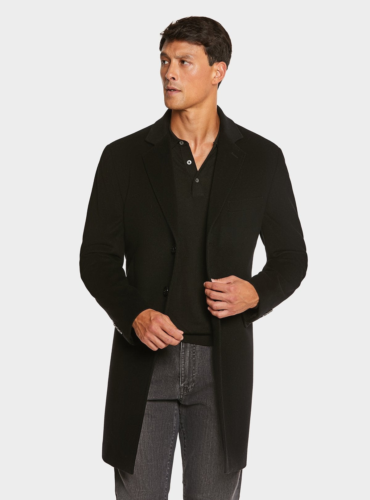 Manteau de couleur unie