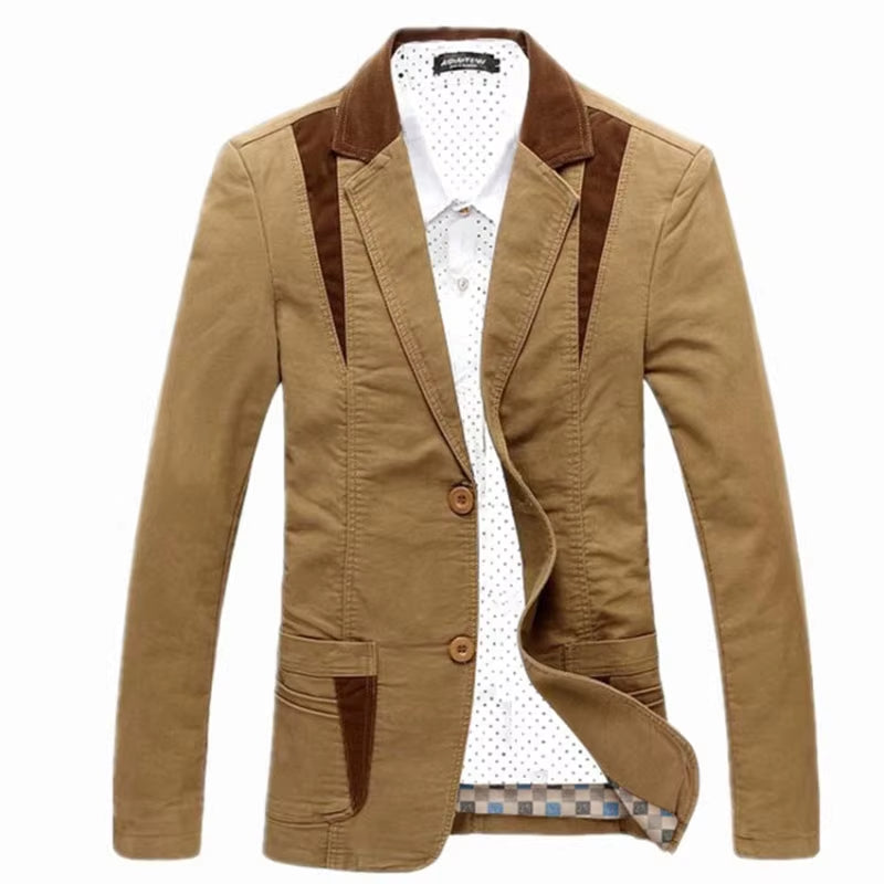 New Men Casual Blazer Oversized Suit Jacket Fashion Men Blazers Slim Fit Men'S Clothing Vetement Homme 6XL A2G8012