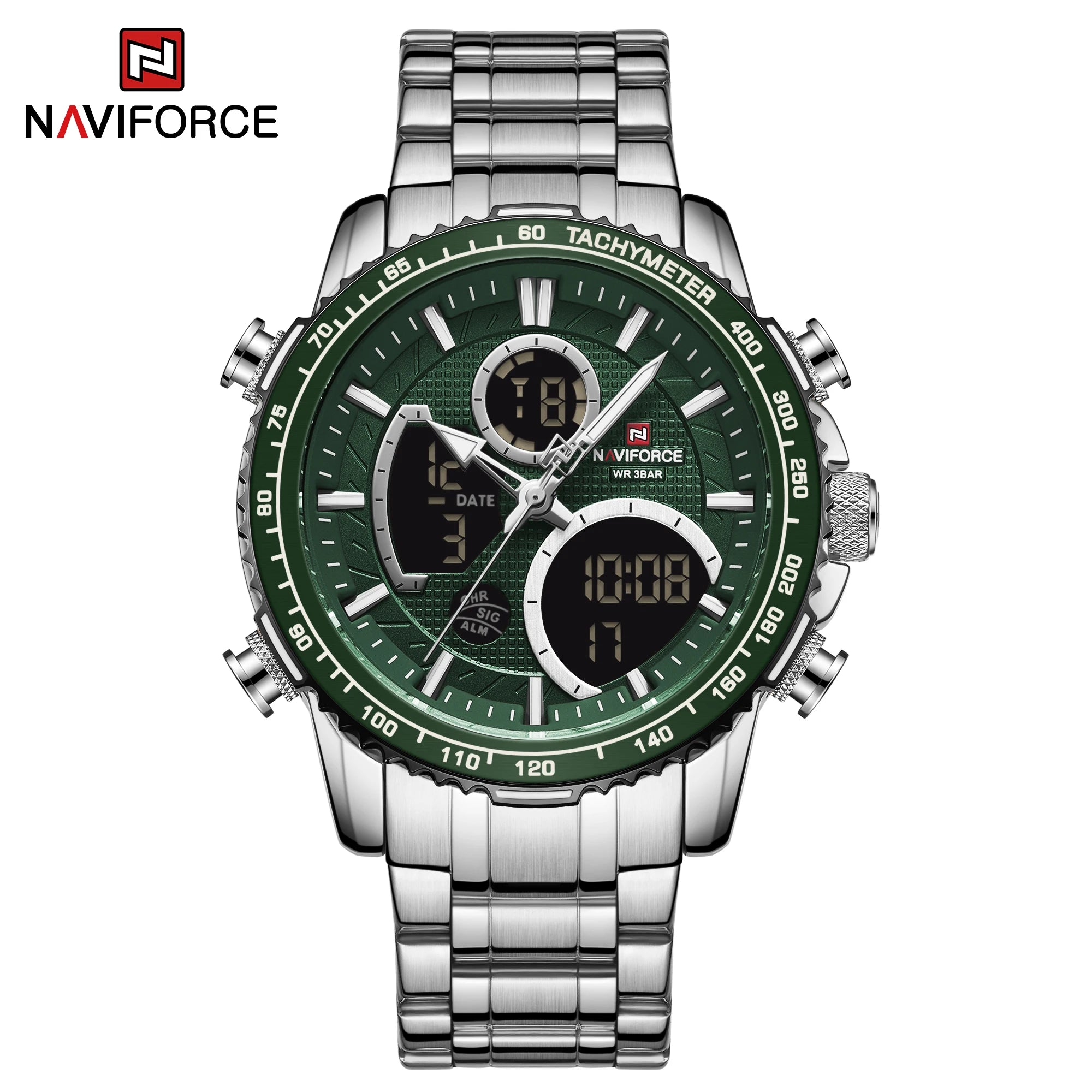 Fashion Men Watch Luxury Brand Sport Watch for Men Chronograph Quartz Wristwatch Military Waterproof Steel Band Clock