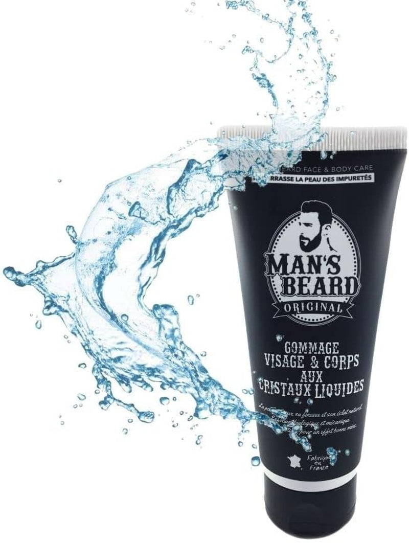 - Skincare Soin Homme- Exfoliant, Peeling Et Extracteur Point Noir- Gommage Corps Et Visage - Ingrédient D'Origine Naturelle - 100% Fabrication Française - 100 Ml