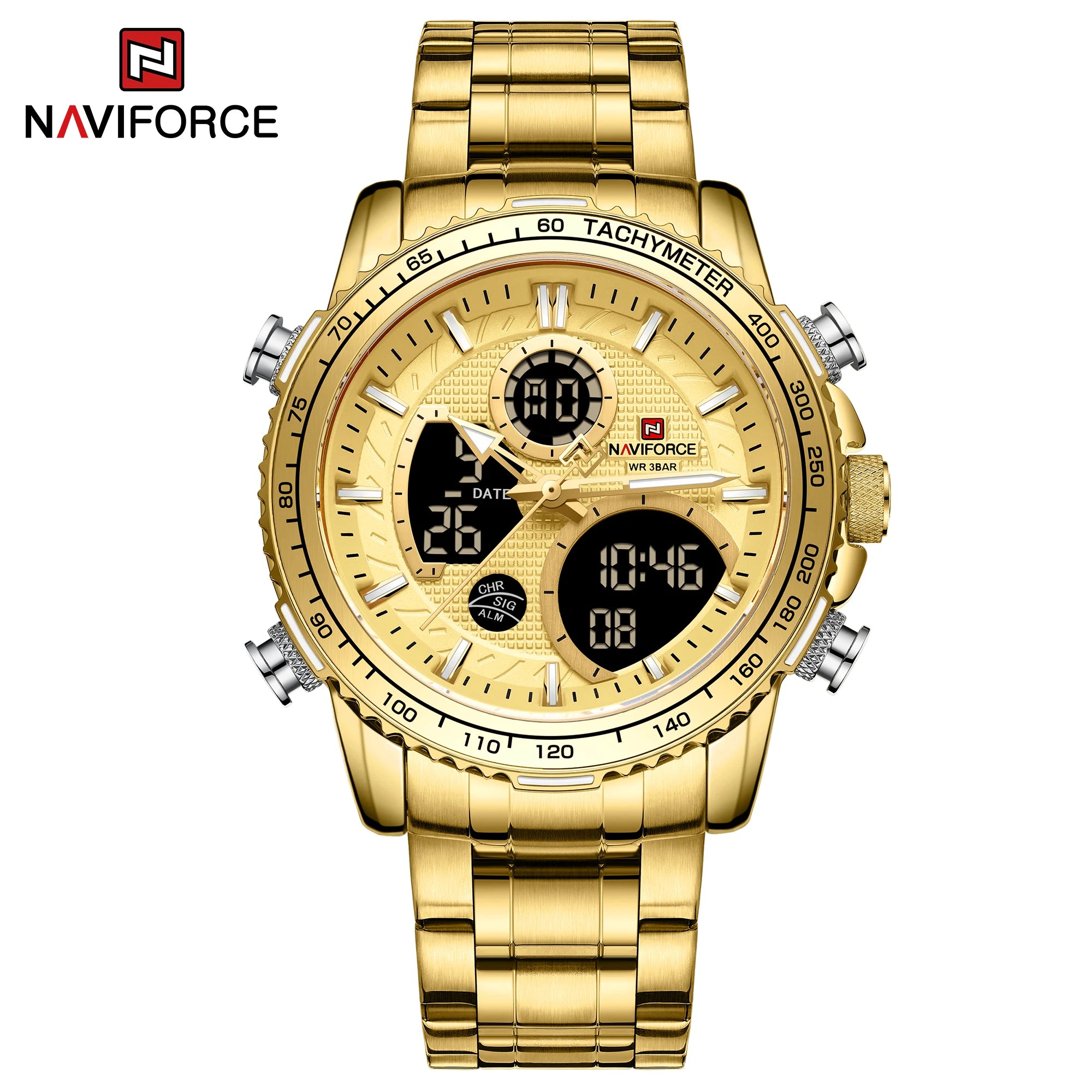 Fashion Men Watch Luxury Brand Sport Watch for Men Chronograph Quartz Wristwatch Military Waterproof Steel Band Clock