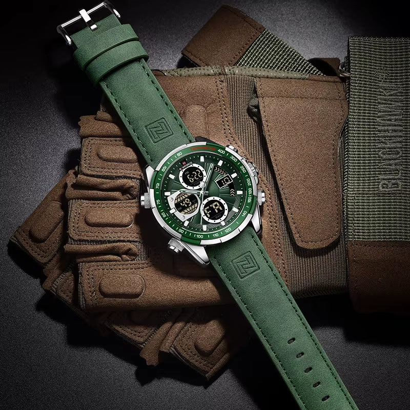 Fashion Military Watches for Men Luxury Original Sports Chronograph Watch ​Waterproof Quartz Clock Digital Wristwatch