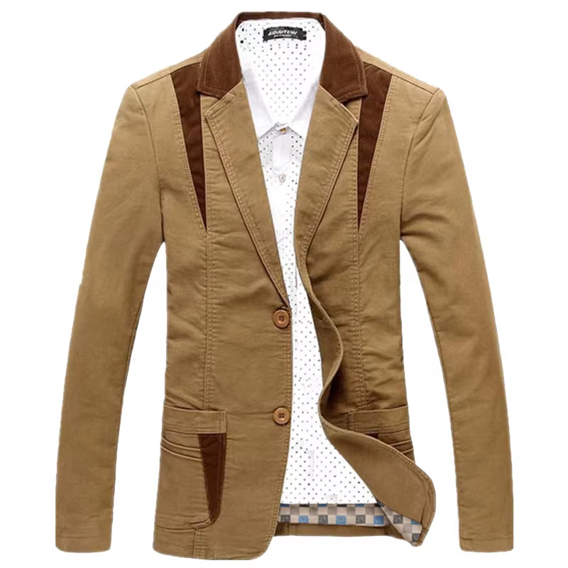New Men Casual Blazer Oversized Suit Jacket Fashion Men Blazers Slim Fit Men'S Clothing Vetement Homme 6XL A2G8012