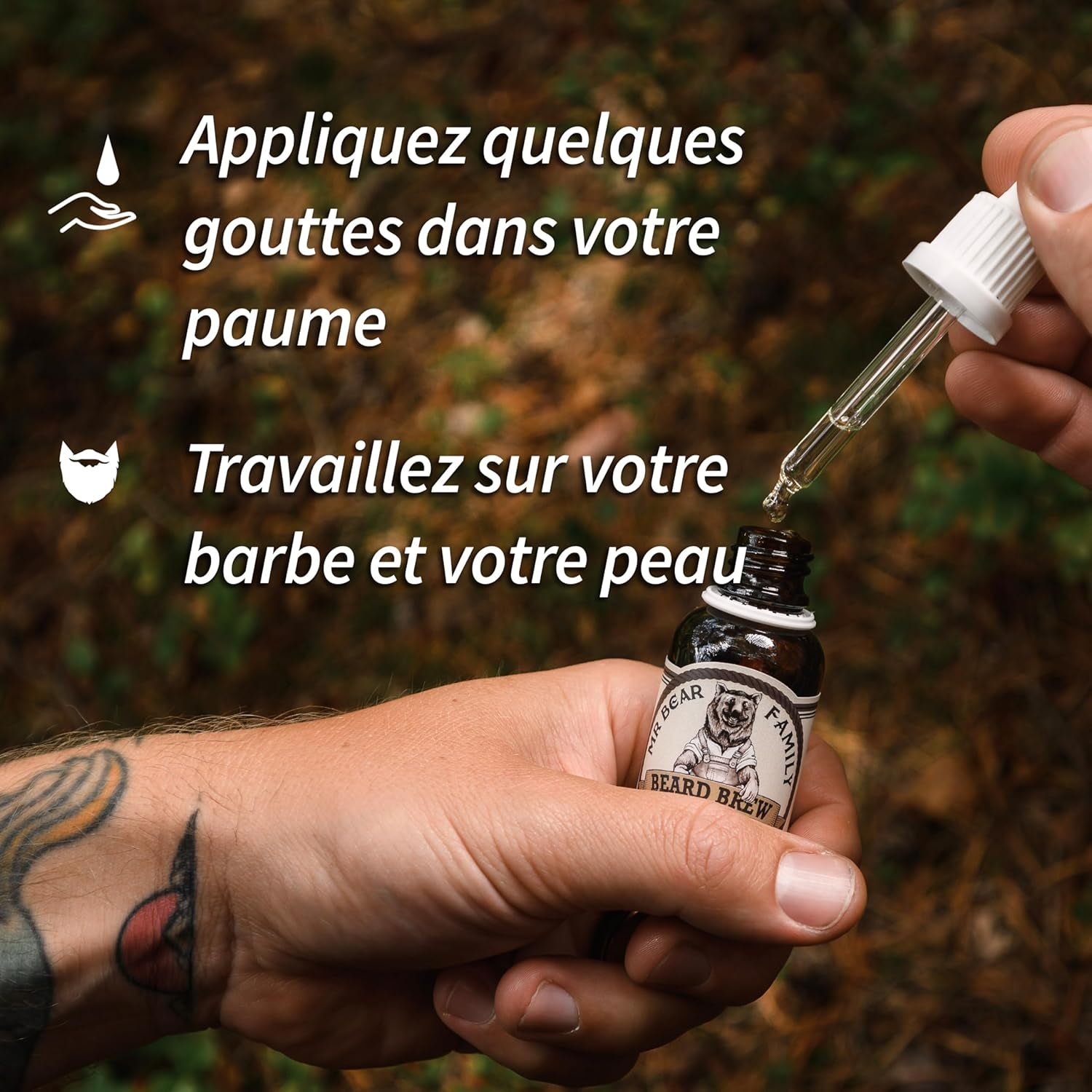 Huile Barbe Hommes - Tiki Punch - Entretient Et Hydrate La Barbe - Huile Nourrissante À L’Huile De Jojoba & D’Argan - Soin Barbe Hydratant Hommes 30 Ml