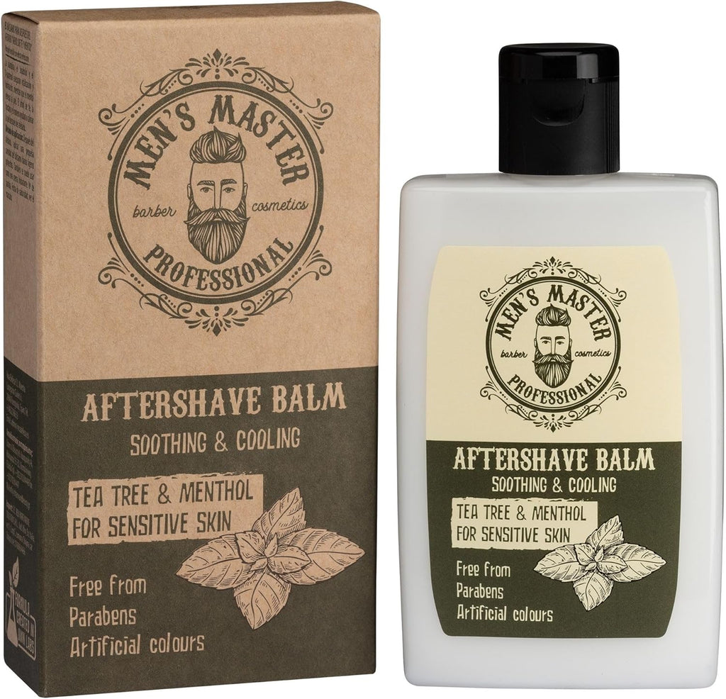 Baume Après-Rasage Au Thé Vert Et Au Menthol | Après-Rasage Pour Hommes | Baume Barbe Homme | Produit Après-Rasage | Hydratant Et Nourrissant | Soin Barbe Homme | Sans Paraben | 120 ML