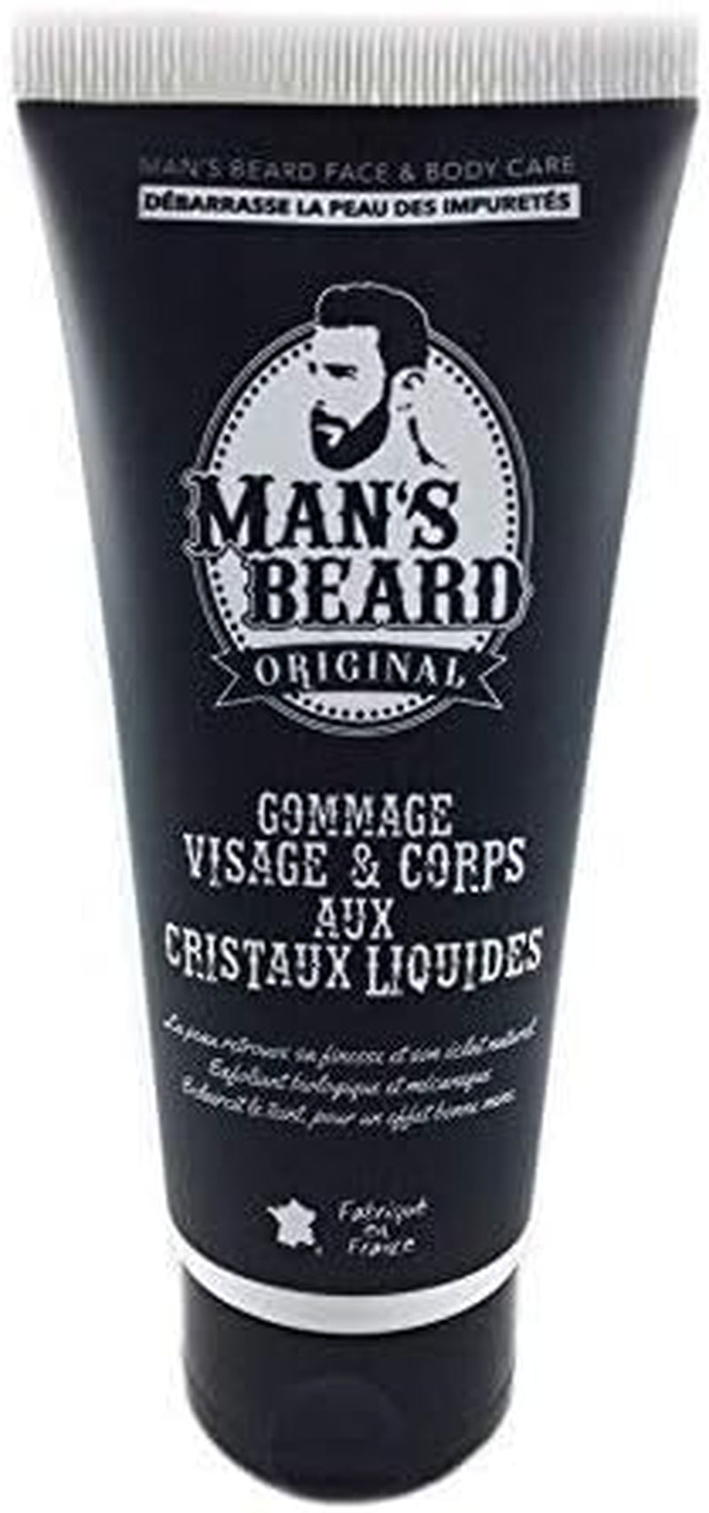 - Skincare Soin Homme- Exfoliant, Peeling Et Extracteur Point Noir- Gommage Corps Et Visage - Ingrédient D'Origine Naturelle - 100% Fabrication Française - 100 Ml